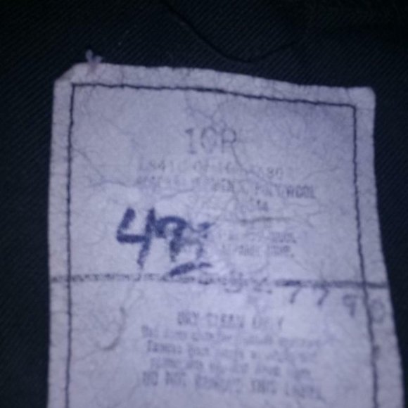 OFFICE CLASS A GREEN 489 POLY/WOOL DRESS UNIFORM SLACKS BLACK STRIPE 10R MG 313 - Picture 12 of 12